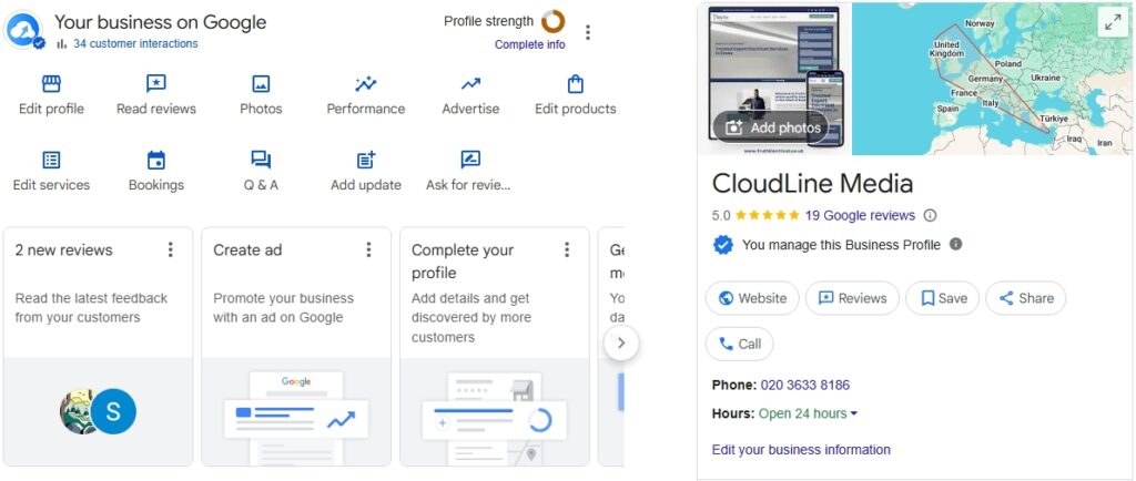 advice on how to optimise my google business profile for my company