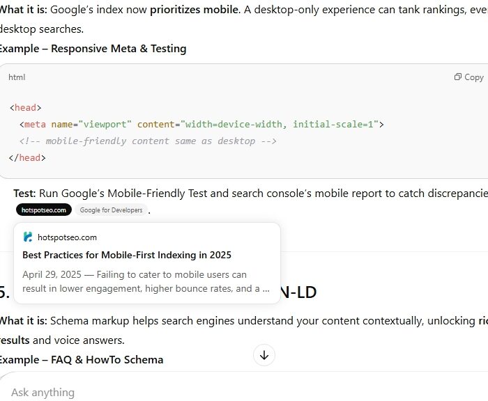 ai search uses websites to colate its information
