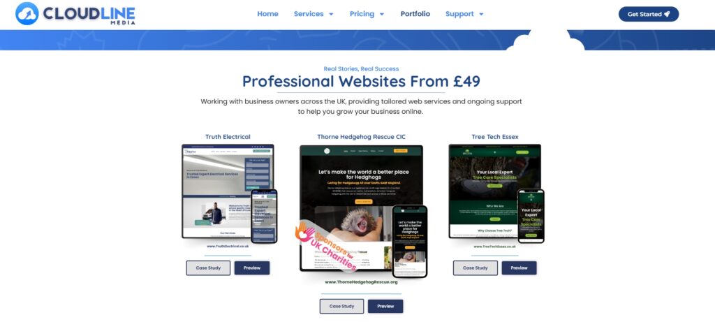 website support and information