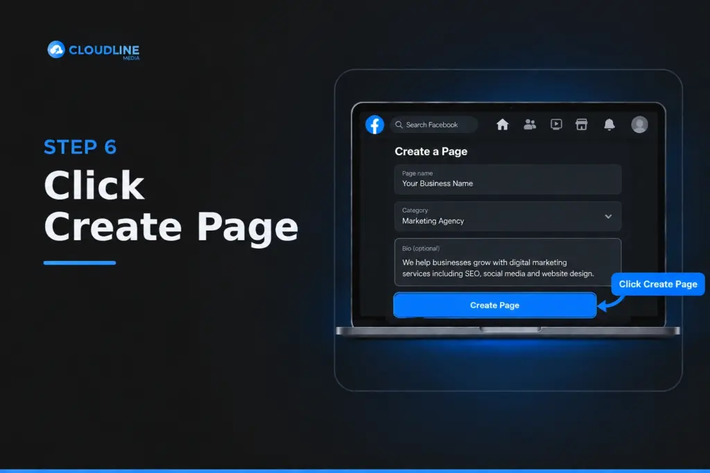 Click Create Page
