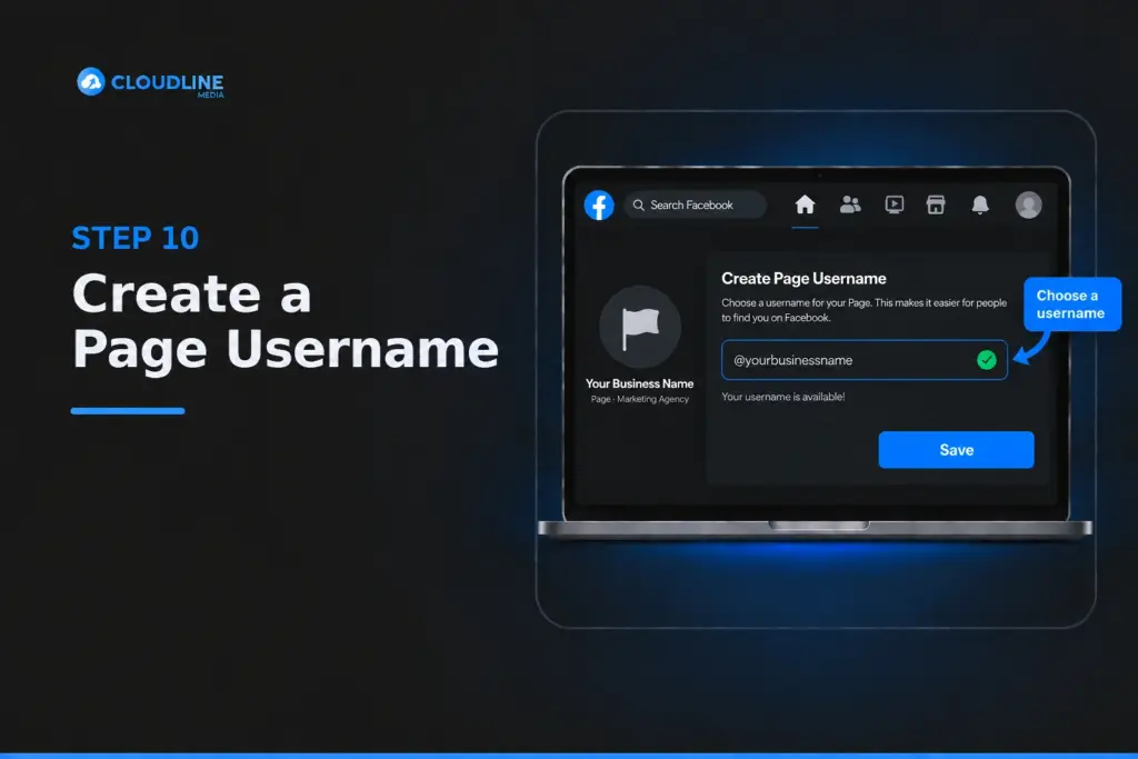 Create a Page Username