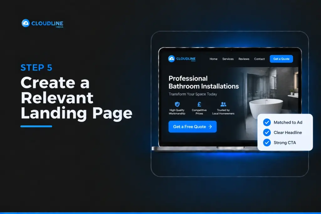Create a Relevant Landing Page
