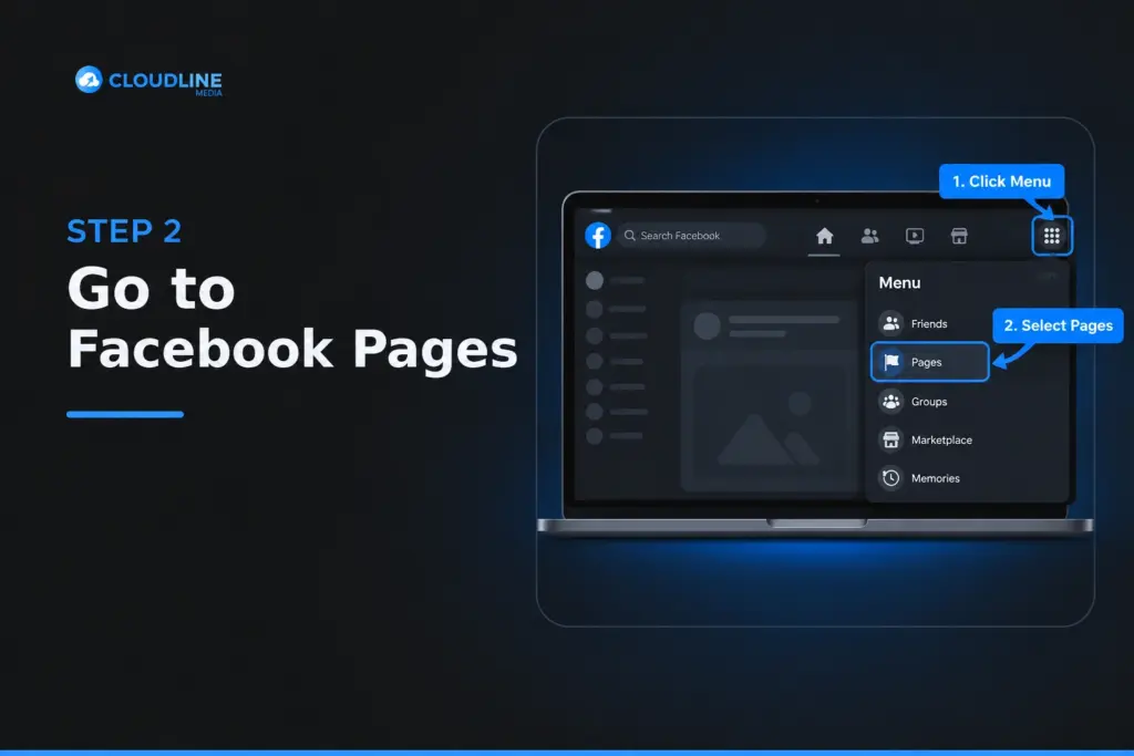 Go to Facebook Pages
