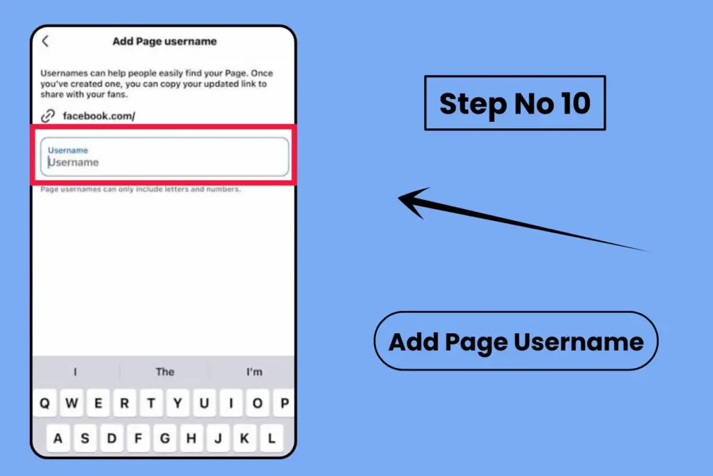 Create a Page Username