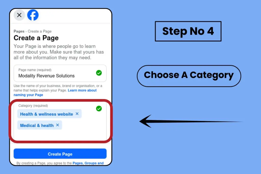 Choose A Page Category