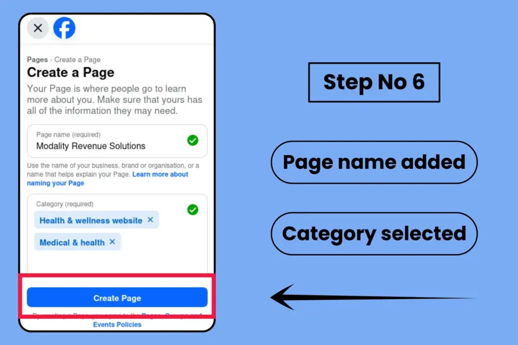 Click Create Page