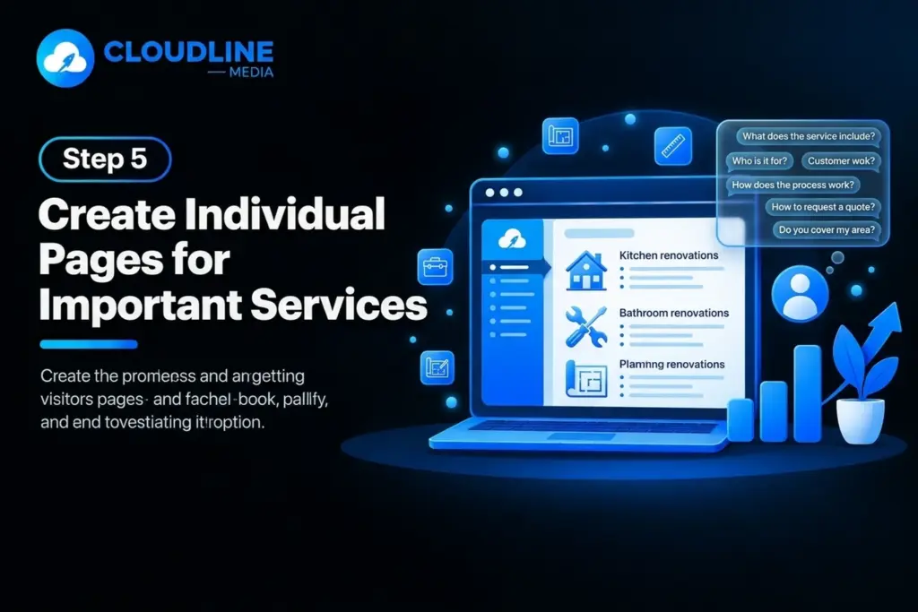 Create Individual Pages for Important Services