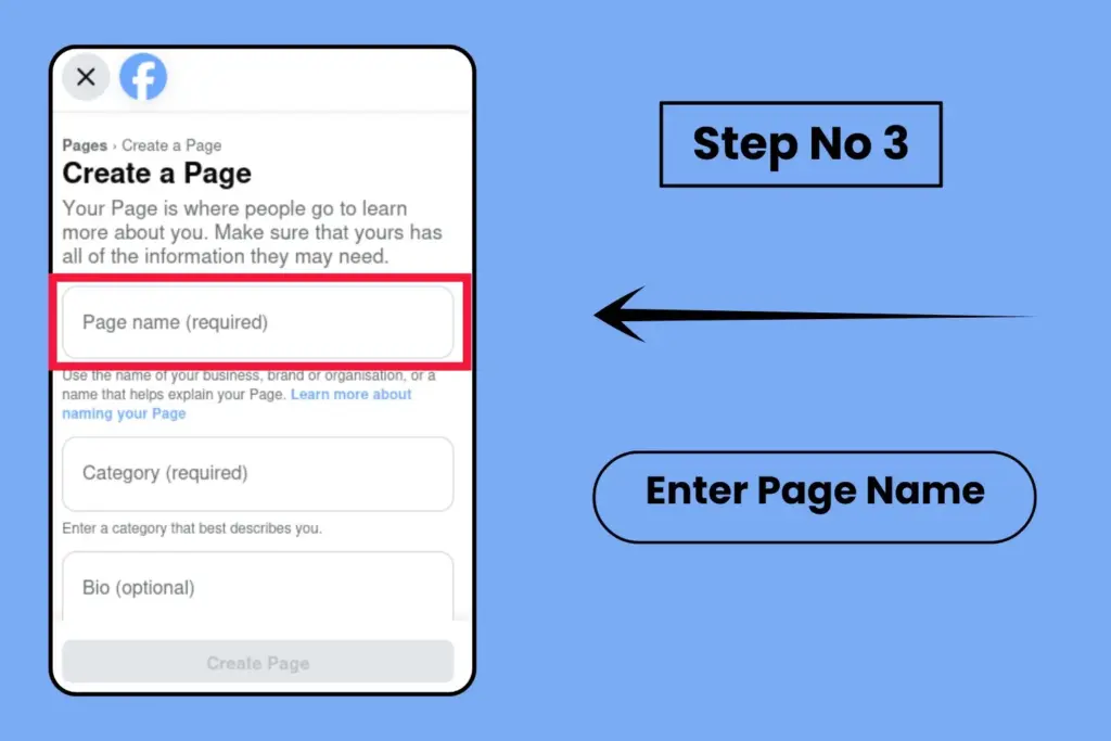 Enter Your Page Name